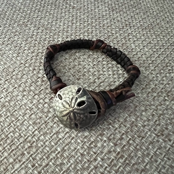 James Avery Jewelry James Avery Leather Bracelet Sand Dollar Poshmark